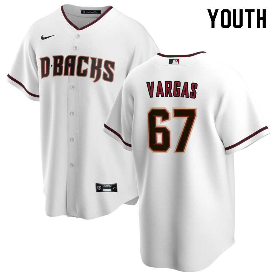 Nike Youth #67 Emilio Vargas Arizona Diamondbacks Baseball Jerseys Sale-White - Click Image to Close